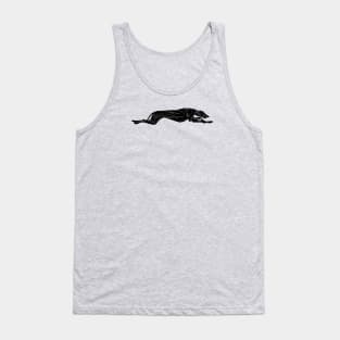 stylized greyhound dog silhouette Tank Top